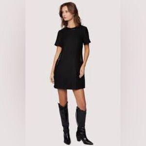 Lost + Wander Black Faux leather Mini Dress